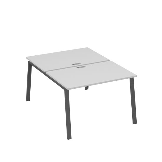 Станция (2х120) рабочая с металлокаркасом TRE серый / металлокаркас антрацит