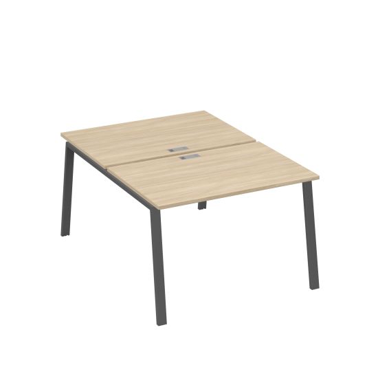 Станция (2х120) рабочая с металлокаркасом TRE дуб скандинавский / металлокаркас антрацит