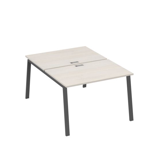 Станция (2х120) рабочая с металлокаркасом TRE дуб / металлокаркас антрацит