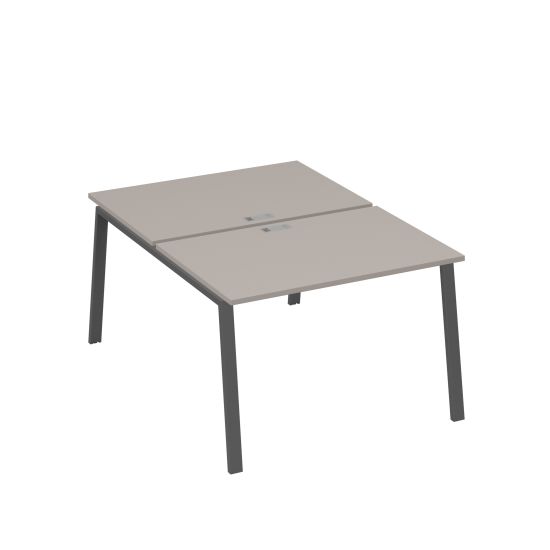 Станция (2х120) рабочая с металлокаркасом TRE мокко премиум / металлокаркас антрацит