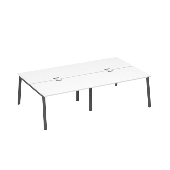 Рабочая станция на металлокаркасе TRE (4х140) белый премиум / металлокаркас антрацит