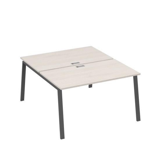 Рабочая станция каркас TRE 2х140 офисная дуб / металлокаркас антрацит