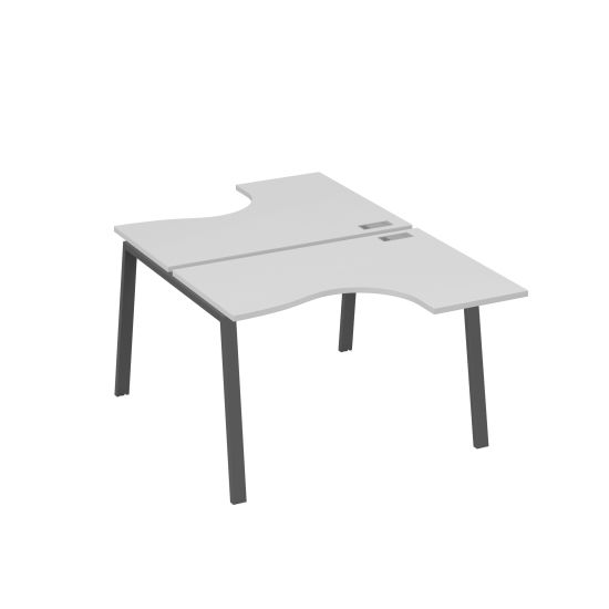 Рабочая станция каркас TRE столы Классика (2х120) серый / металлокаркас антрацит