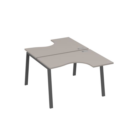 Рабочая станция каркас TRE столы Классика (2х120) мокко премиум / металлокаркас антрацит