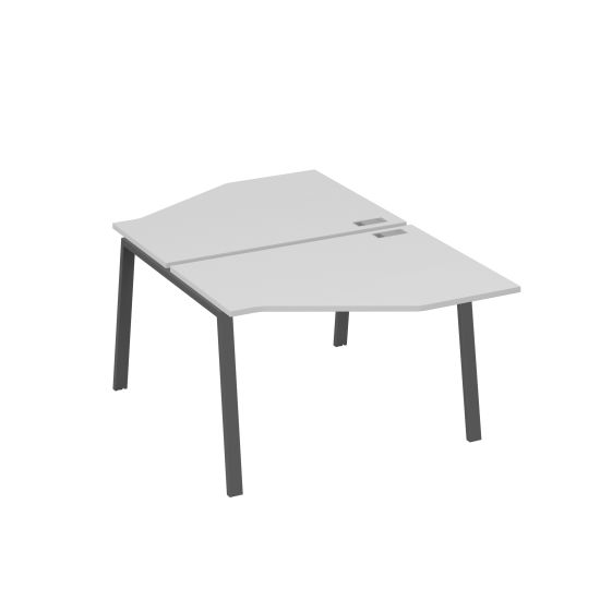 Рабочая станция TRE (2х120) со столами Техно серый / металлокаркас антрацит