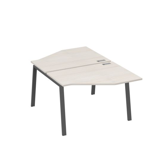 Рабочая станция TRE (2х120) со столами Техно дуб / металлокаркас антрацит