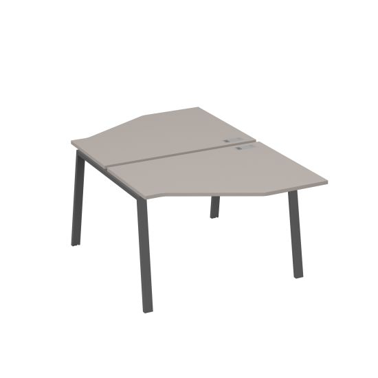 Рабочая станция TRE (2х120) со столами Техно мокко премиум / металлокаркас антрацит