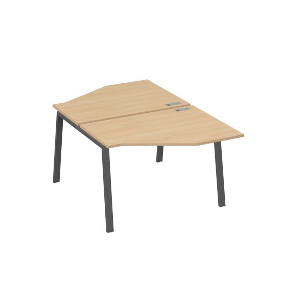 Рабочая станция TRE (2х120) со столами Техно натуральный дуб / металлокаркас антрацит