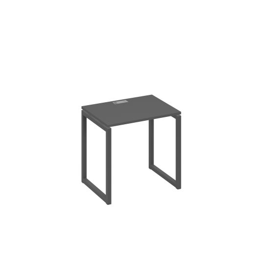Стол письменный на металлокаркасе QUATTRO антрацит премиум / металлокаркас антрацит