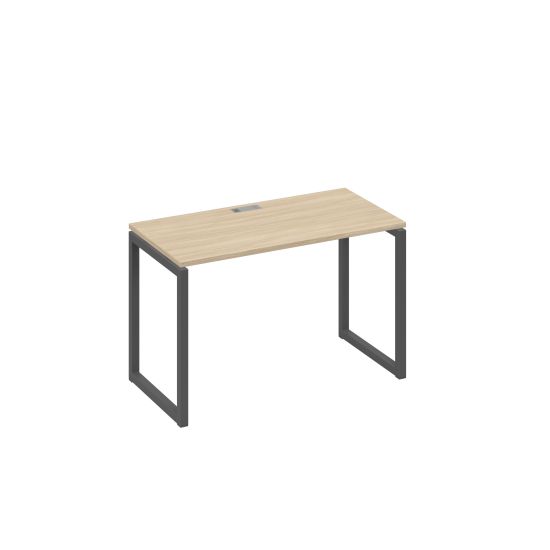 Стол письменный на металлокаркасе QUATTRO дуб скандинавский / металлокаркас антрацит