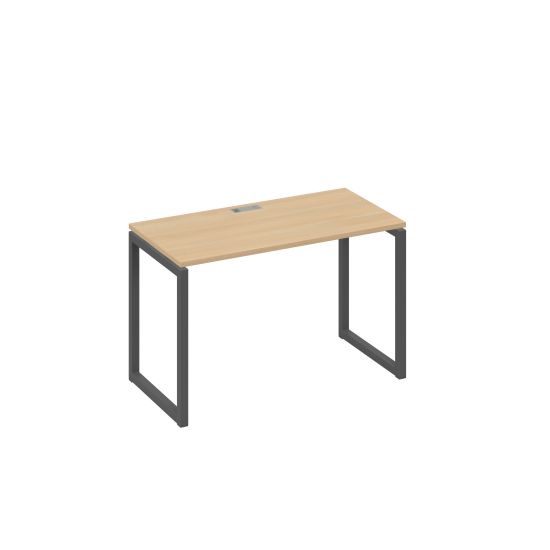 Стол письменный на металлокаркасе QUATTRO натуральный дуб / металлокаркас антрацит