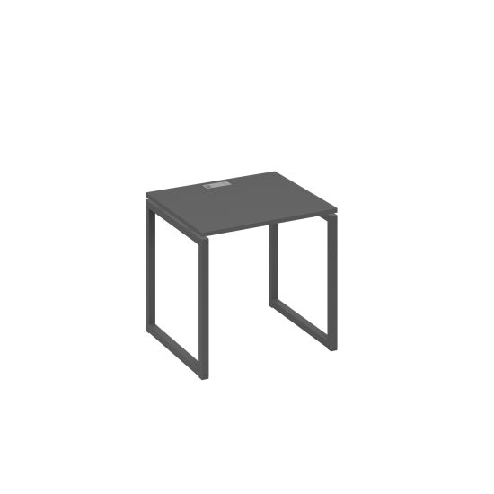Стол письменный на металлокаркасе QUATTRO антрацит премиум / металлокаркас антрацит