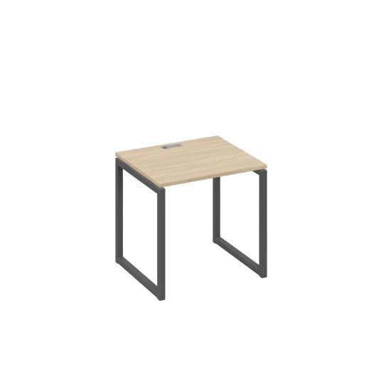 Стол письменный на металлокаркасе QUATTRO дуб скандинавский / металлокаркас антрацит