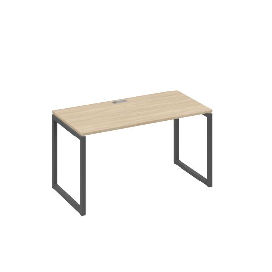 Стол письменный на металлокаркасе QUATTRO дуб скандинавский / металлокаркас антрацит