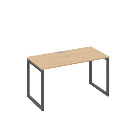Стол письменный на металлокаркасе QUATTRO натуральный дуб / металлокаркас антрацит