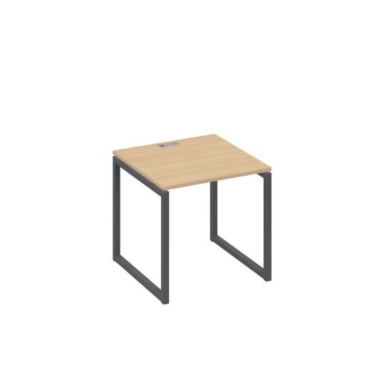 Стол письменный на металлокаркасе QUATTRO натуральный дуб / металлокаркас антрацит