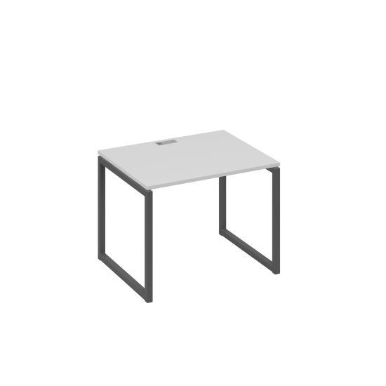 Стол письменный на металлокаркасе QUATTRO серый / металлокаркас антрацит