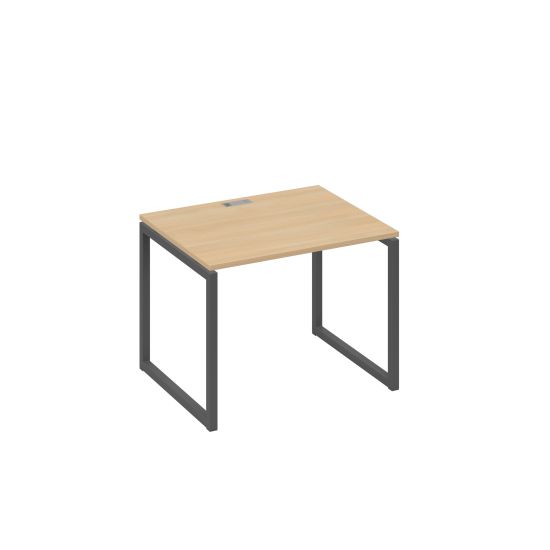 Стол письменный на металлокаркасе QUATTRO натуральный дуб / металлокаркас антрацит