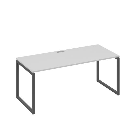 Стол письменный на металлокаркасе QUATTRO серый / металлокаркас антрацит