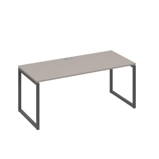 Стол письменный на металлокаркасе QUATTRO мокко премиум / металлокаркас антрацит
