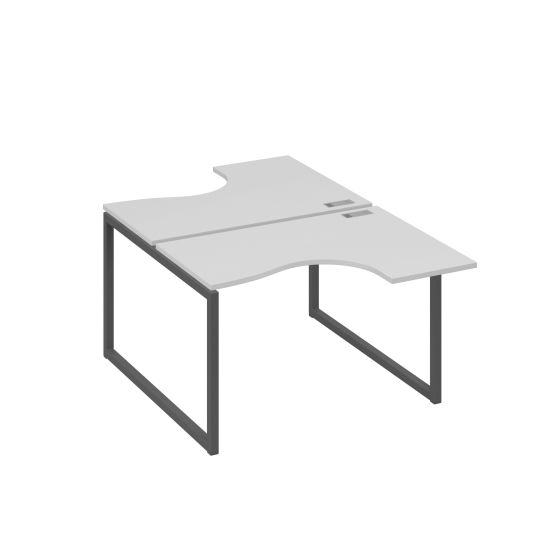 Рабочая станция эргономичная Классика каркас QUATTRO (2х120) серый / металлокаркас антрацит