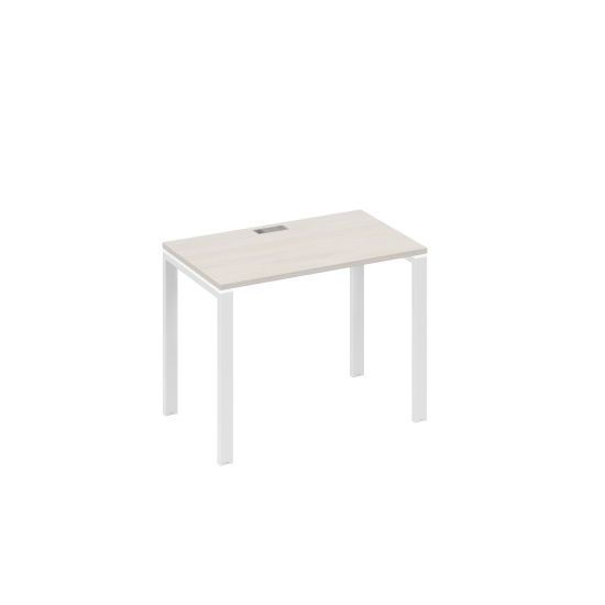 Стол письменный на металлокаркасе UNO дуб / металлокаркас белый