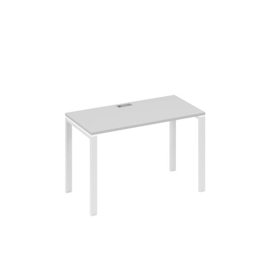 Стол письменный на металлокаркасе UNO серый / металлокаркас белый