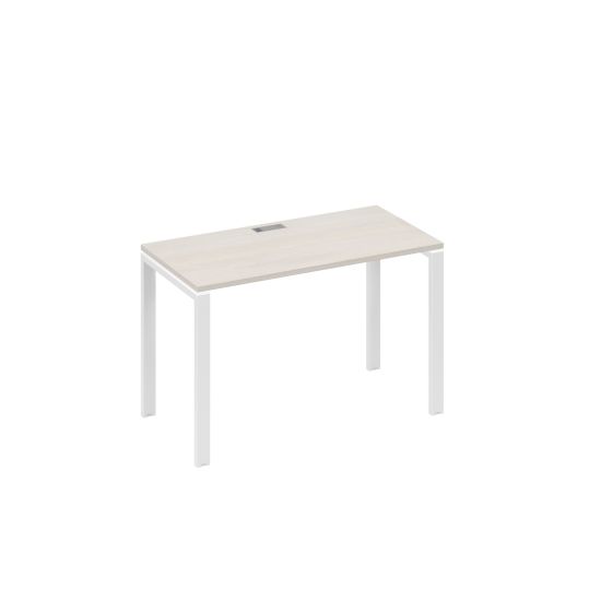 Стол письменный на металлокаркасе UNO дуб / металлокаркас белый