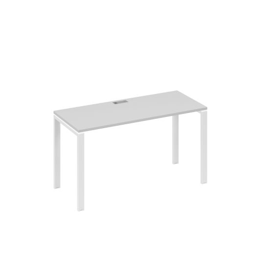 Стол письменный на металлокаркасе UNO серый / металлокаркас белый