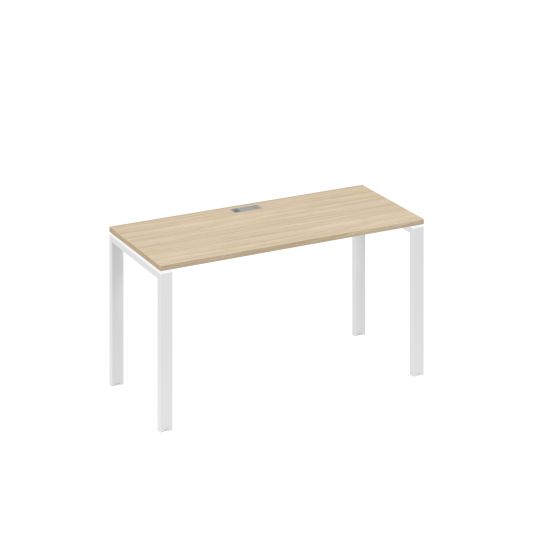 Стол письменный на металлокаркасе UNO дуб скандинавский / металлокаркас белый