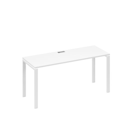 Стол письменный на металлокаркасе UNO белый премиум / металлокаркас белый