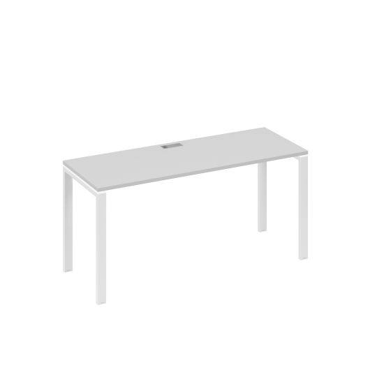 Стол письменный на металлокаркасе UNO серый / металлокаркас белый