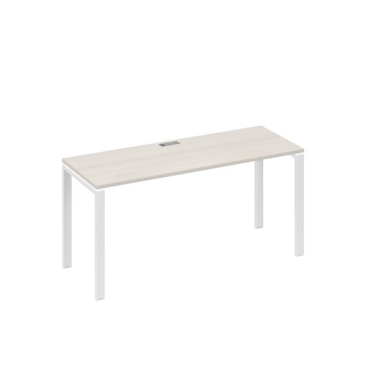 Стол письменный на металлокаркасе UNO дуб / металлокаркас белый