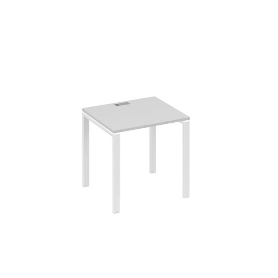 Стол письменный на металлокаркасе UNO серый / металлокаркас белый