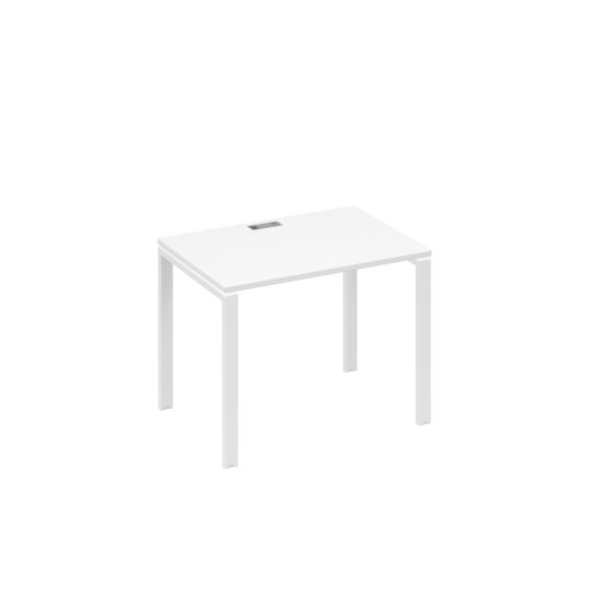 Стол письменный на металлокаркасе UNO белый премиум / металлокаркас белый