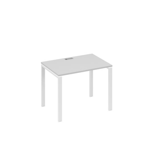 Стол письменный на металлокаркасе UNO серый / металлокаркас белый