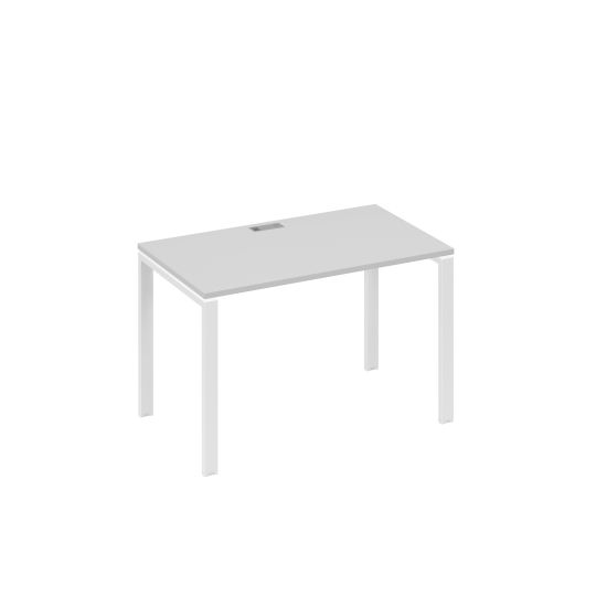 Стол письменный на металлокаркасе UNO серый / металлокаркас белый