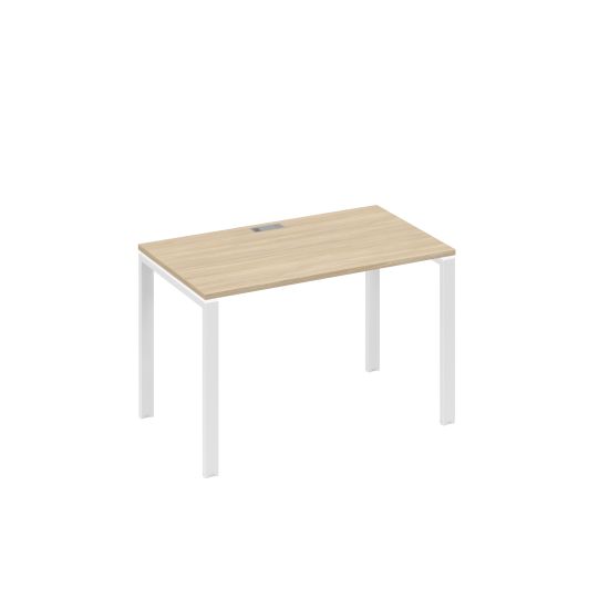 Стол письменный на металлокаркасе UNO дуб скандинавский / металлокаркас белый