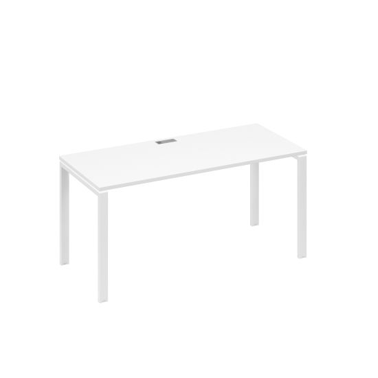 Стол письменный на металлокаркасе UNO белый премиум / металлокаркас белый