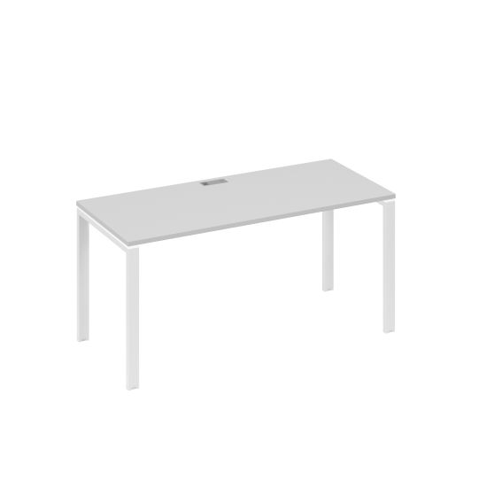 Стол письменный на металлокаркасе UNO серый / металлокаркас белый