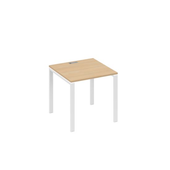 Стол письменный на металлокаркасе UNO натуральный дуб / металлокаркас белый