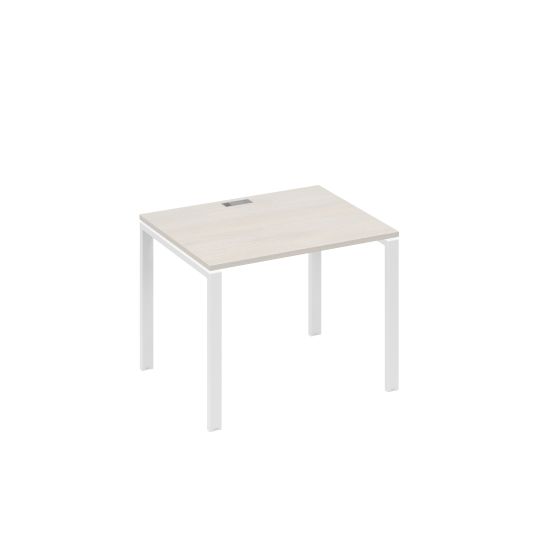 Стол письменный на металлокаркасе UNO дуб / металлокаркас белый
