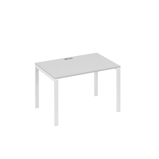 Стол письменный на металлокаркасе UNO серый / металлокаркас белый