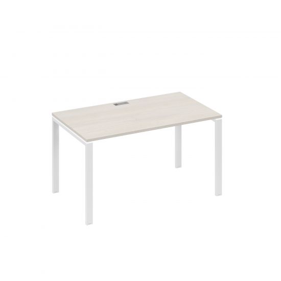 Стол письменный на металлокаркасе UNO дуб / металлокаркас белый