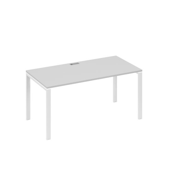 Стол письменный на металлокаркасе UNO серый / металлокаркас белый
