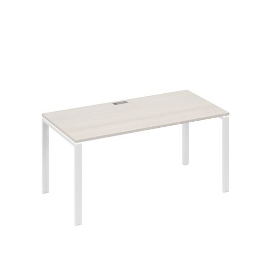 Стол письменный на металлокаркасе UNO дуб / металлокаркас белый