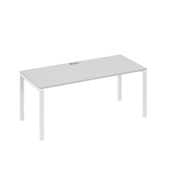 Стол письменный на металлокаркасе UNO серый / металлокаркас белый