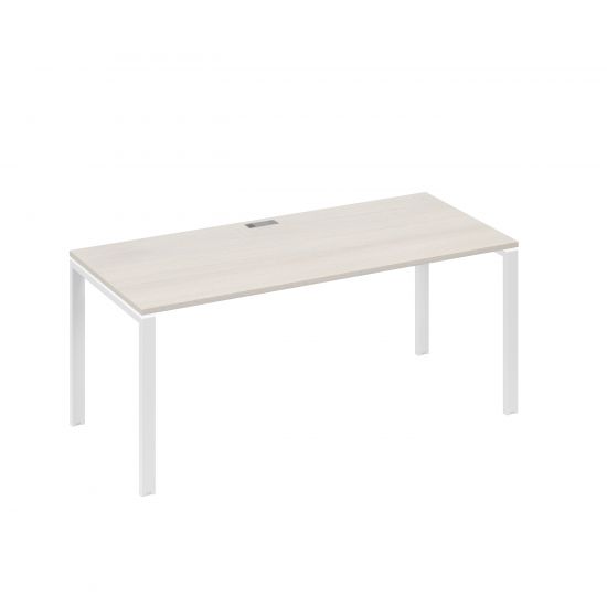 Стол письменный на металлокаркасе UNO дуб / металлокаркас белый