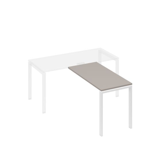 Брифинг-приставка каркас UNO мокко премиум / металлокаркас белый