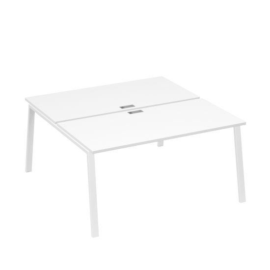 Рабочая станция (2х160) каркас TRE белый премиум / металлокаркас белый